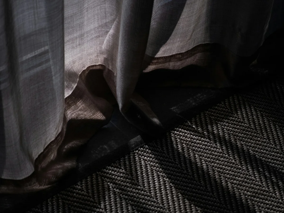 Representative designer saree boutique photography for the fictional product Reva Limited Edition Drape