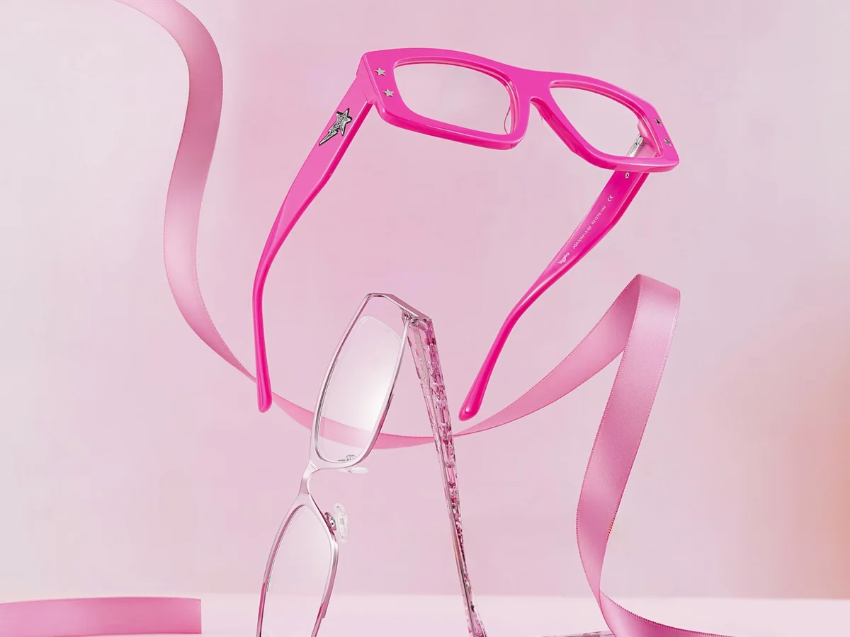 Representative sunglasses and eyewear photography for the fictional product Mindful Acetate Frame