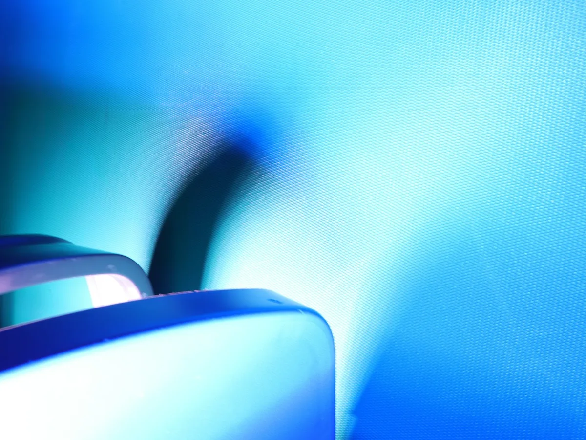 Representative sunglasses and eyewear photography for the fictional product Blue-light Work Frame