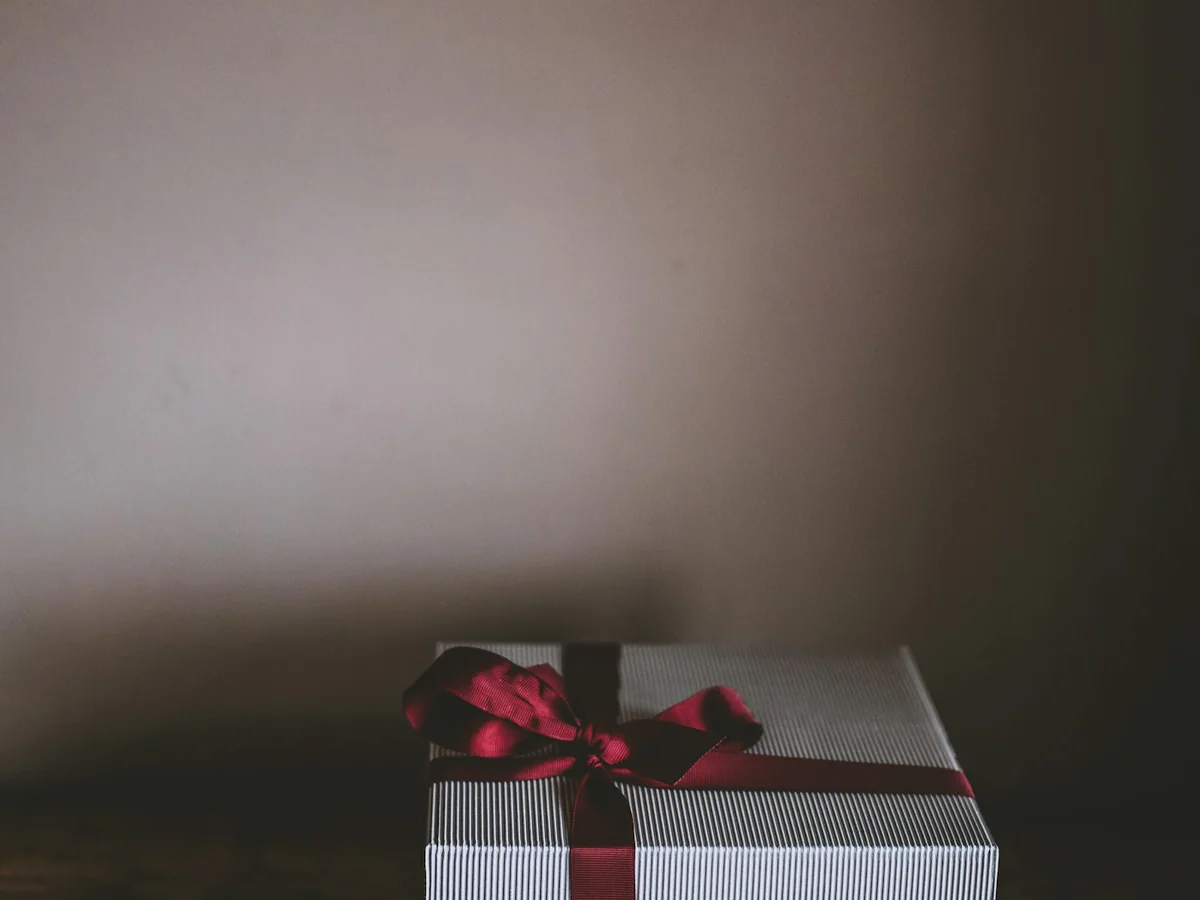 Representative gift shop photography for the fictional product Wedding Keepsake Set