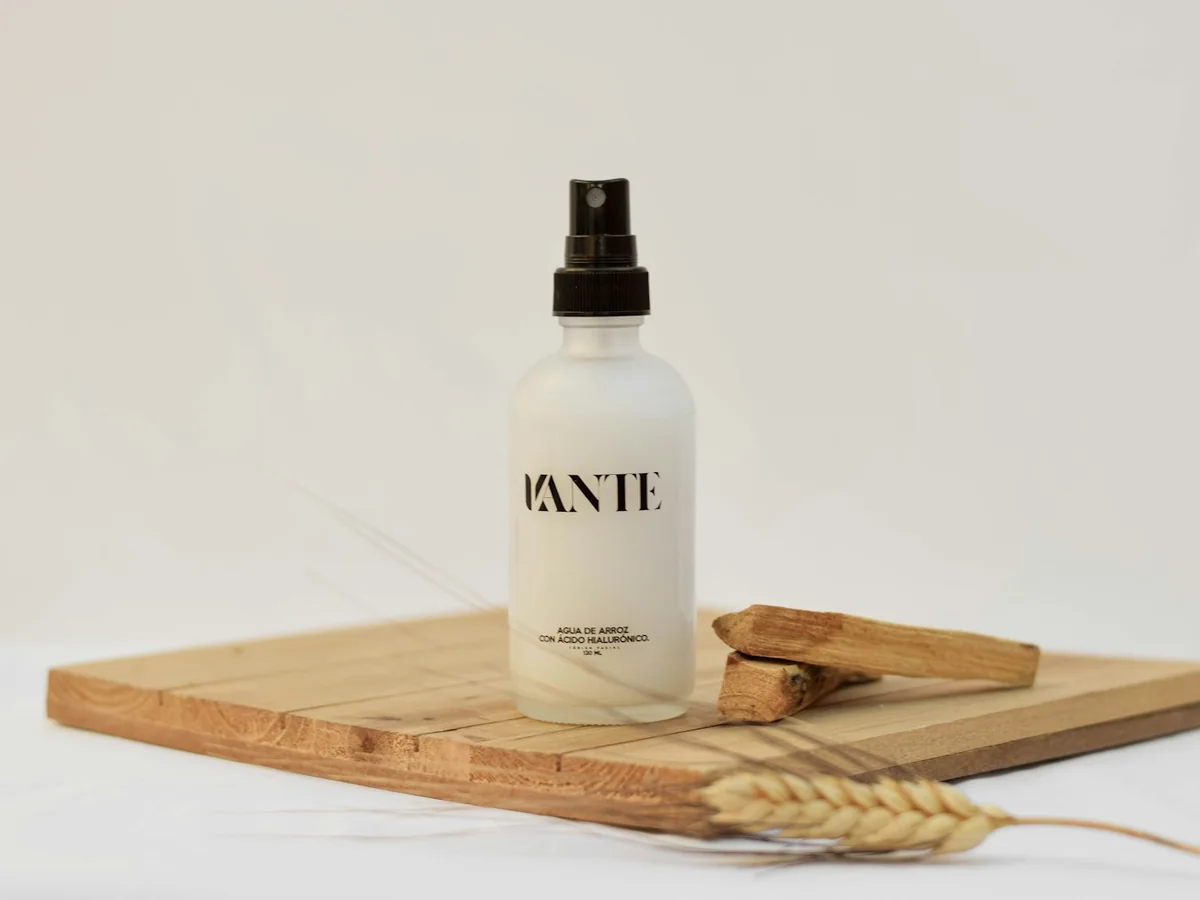 Representative haircare products photography for the fictional product Anti-frizz Leave-in