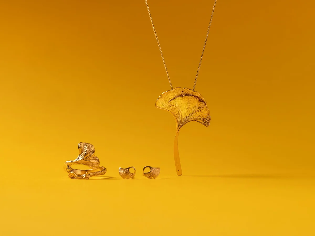 Representative handmade jewellery photography for the fictional product Mitti Ceramic Necklace