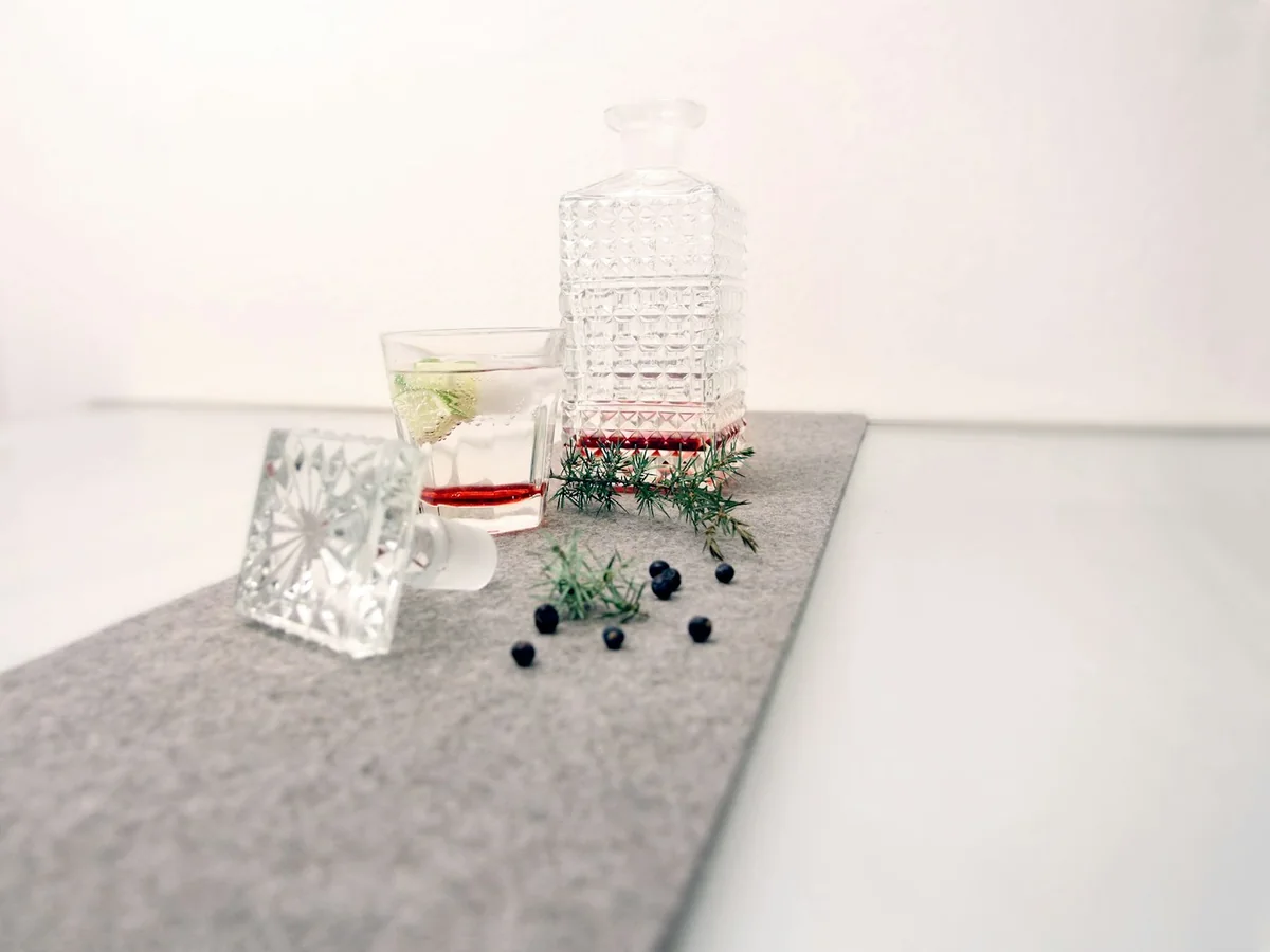 Representative home decor store photography for the fictional product Crafted Table Runner