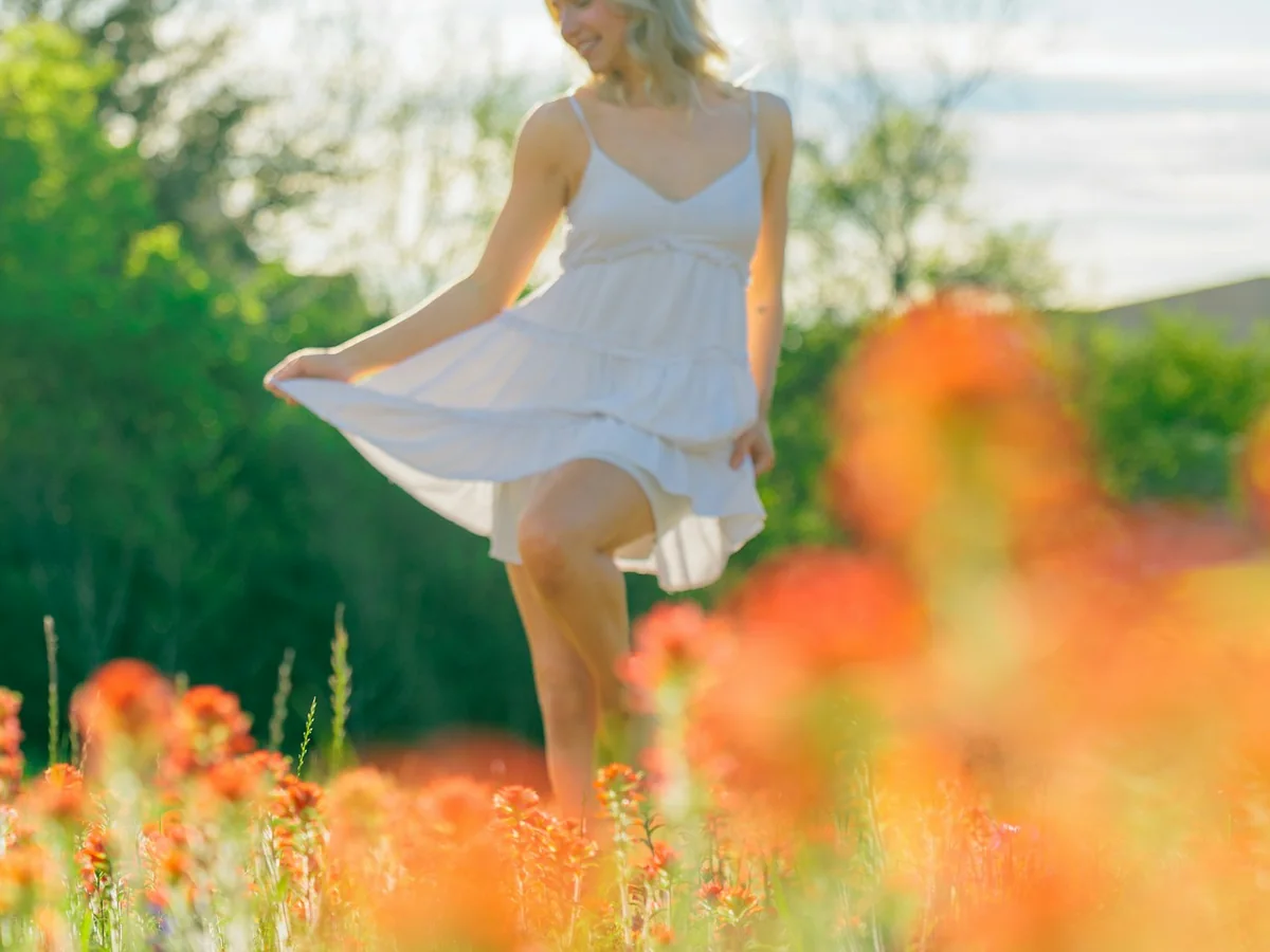 Representative kids' clothing photography for the fictional product Poppy Party Dress