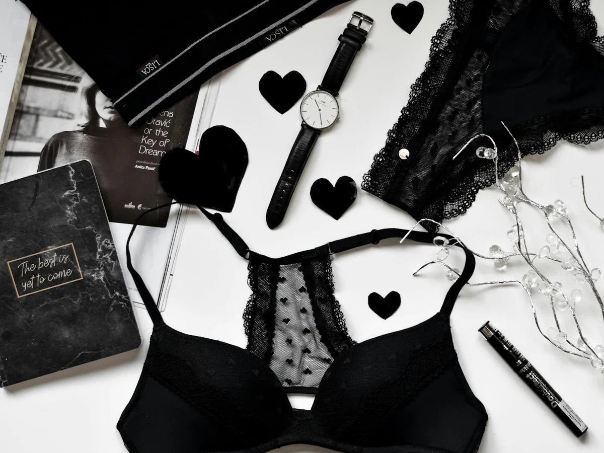 Representative lingerie and nightwear photography for the fictional product Soft Hours Cotton Bra