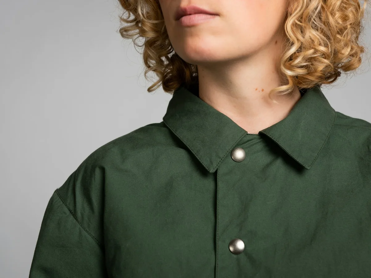 Representative men's clothing photography for the fictional product Everyday Cotton Overshirt
