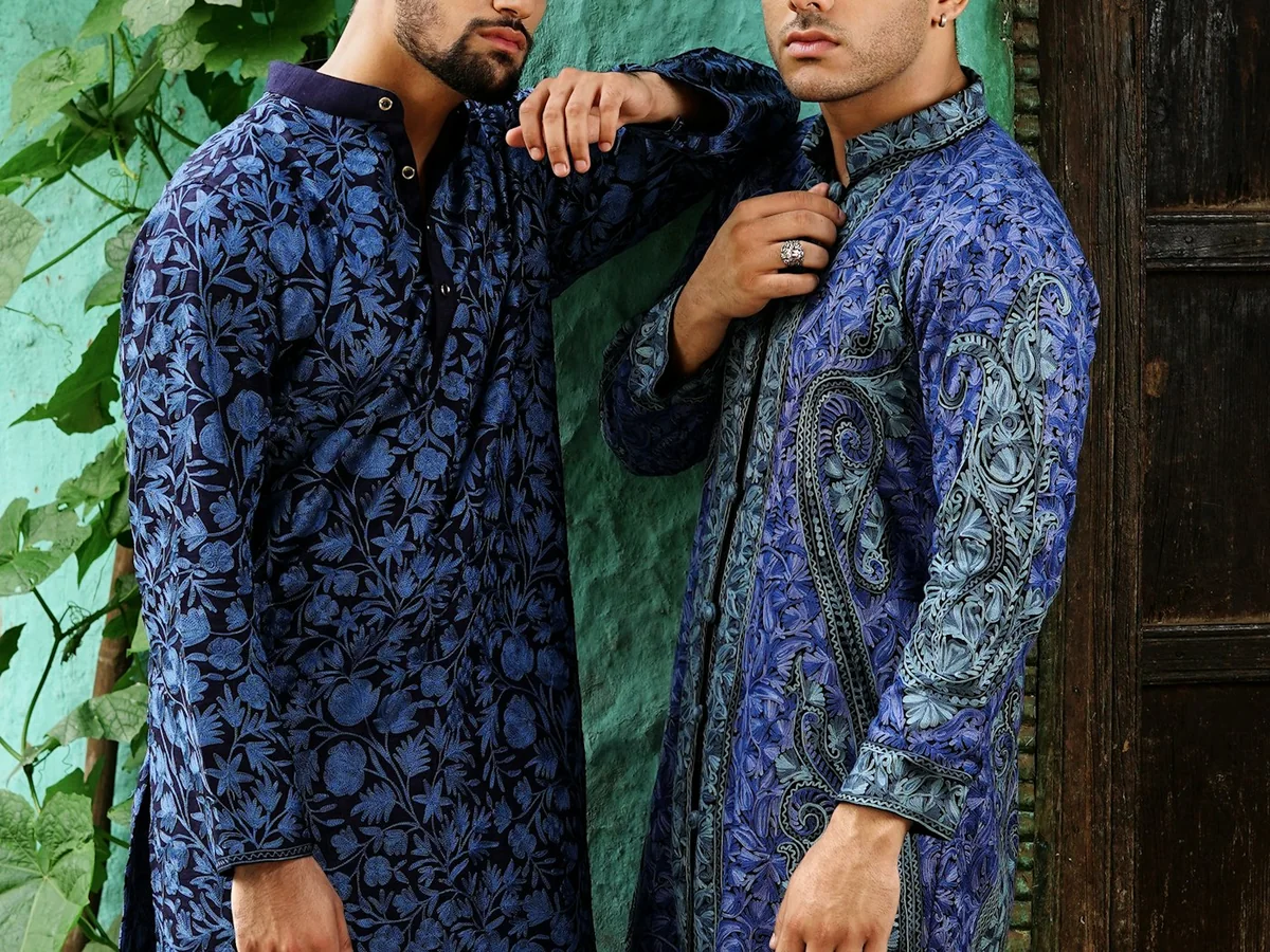 Representative men's ethnic wear photography for the fictional product Milan Wedding Sherwani