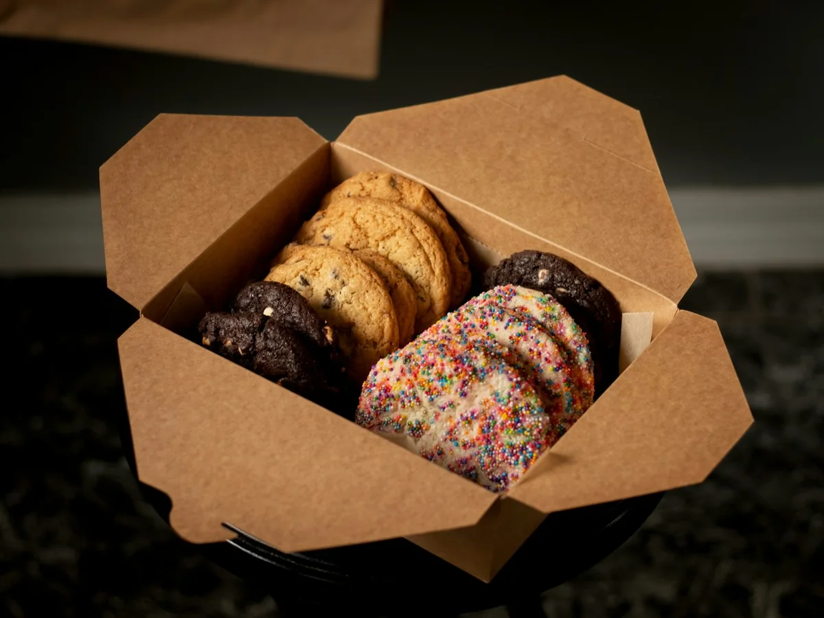 Representative multi-vendor marketplace photography for the fictional product Small-batch Food Box