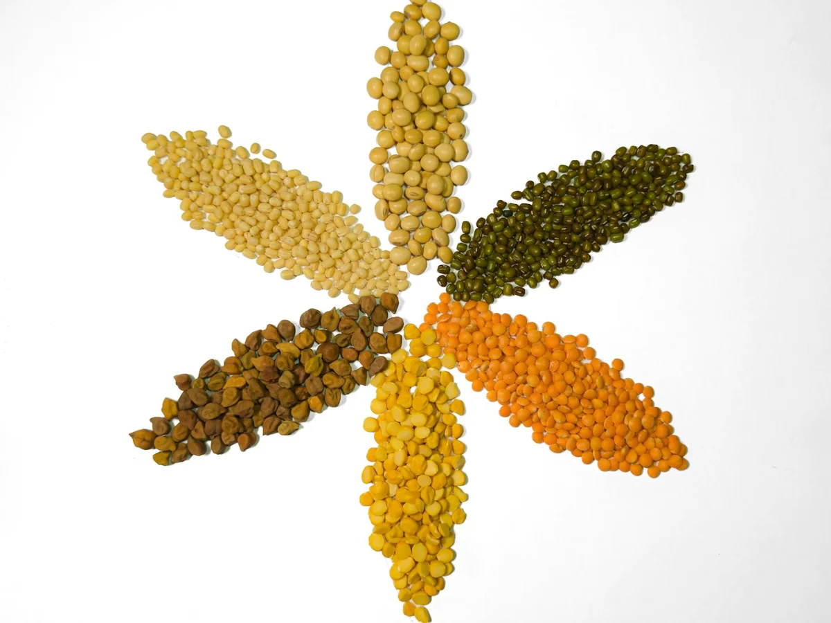 Representative organic grocery store photography for the fictional product Organic Toor Dal