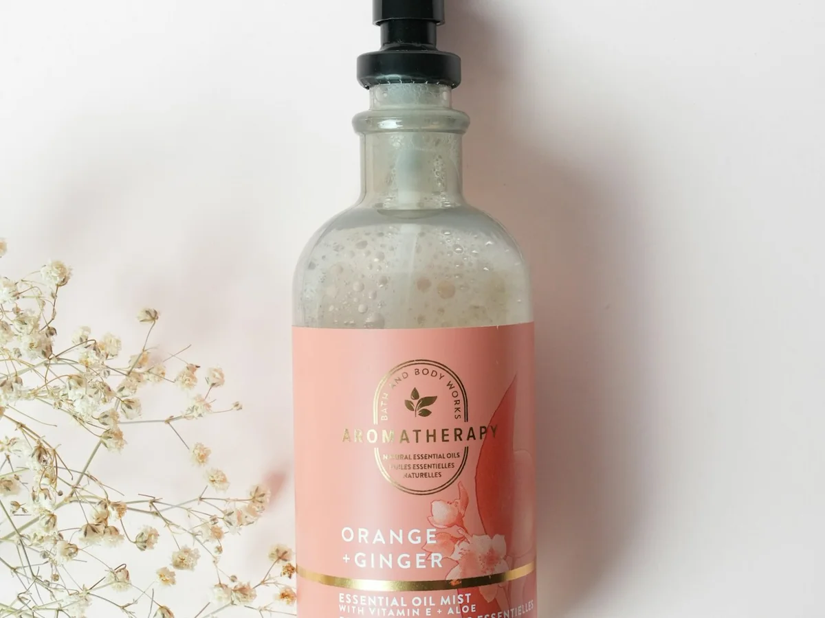 Representative perfume store photography for the fictional product Citrus Daybreak Mist