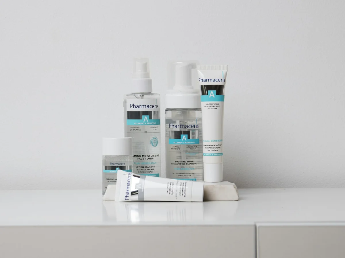 Representative beauty and personal care marketplace photography for the fictional product Dermatologist-tested Cleanser