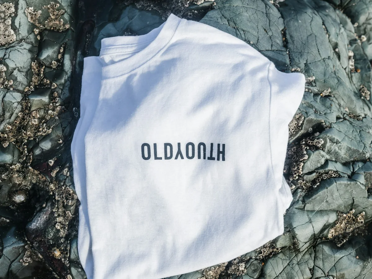 Representative sustainable fashion brand photography for the fictional product Kindred Hemp Shirt