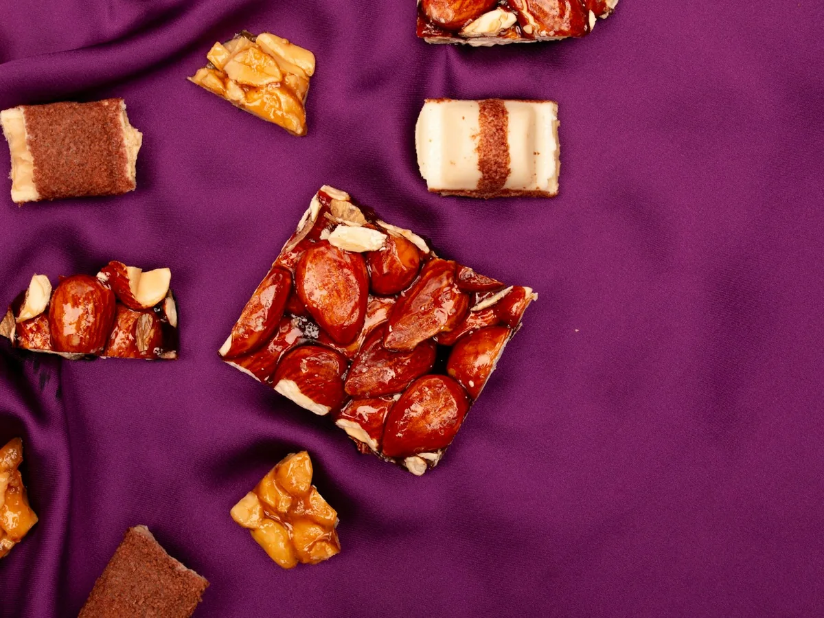 Representative sweets and traditional foods photography for the fictional product Corporate Sweet Gift