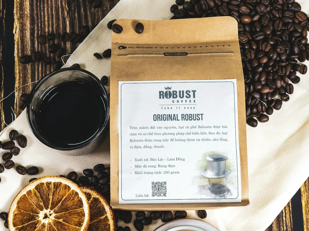 Representative tea and coffee brand photography for the fictional product Single-origin Coffee Box