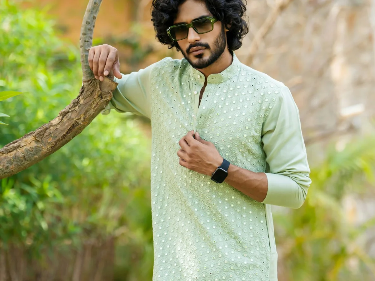 Representative women's ethnic wear photography for the fictional product Gul Festive Co-ord