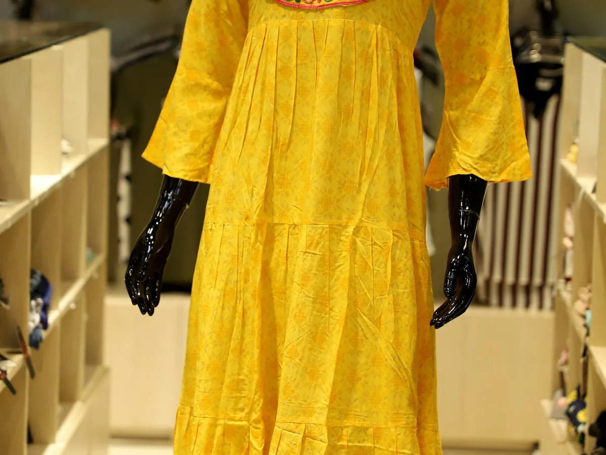 Representative women's ethnic wear photography for the fictional product Nysa Printed Kurta